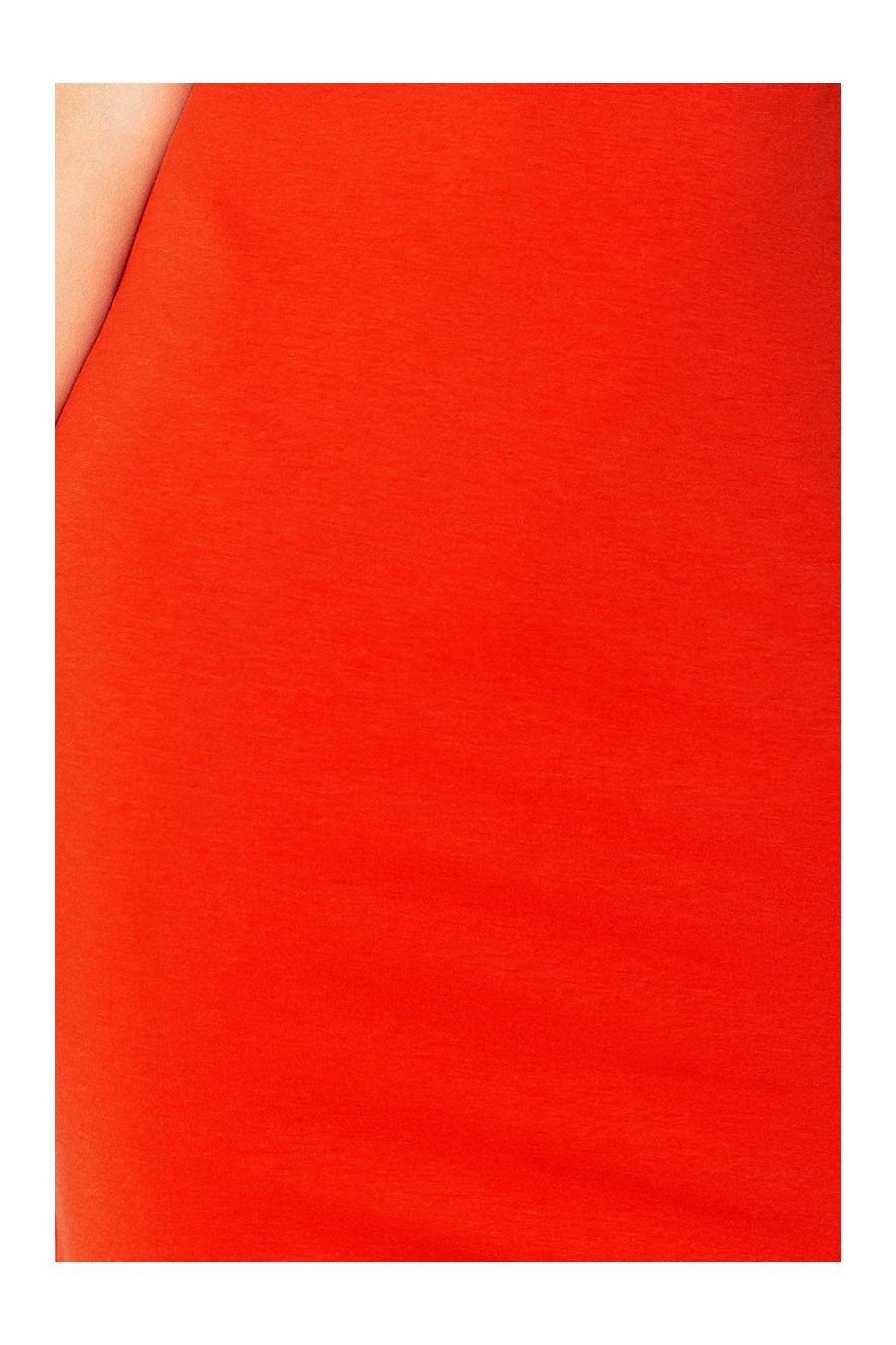 132-4 šaty se štěrbinou - oranžový