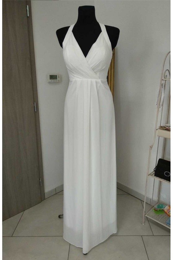 Jednoduché svadobné šaty 30053