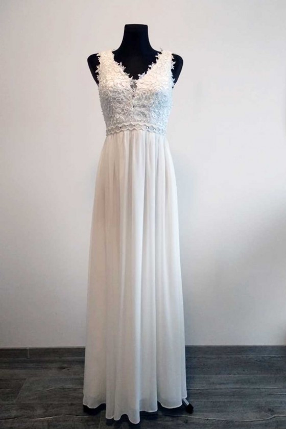 Pôvabné svadobné šaty 30081