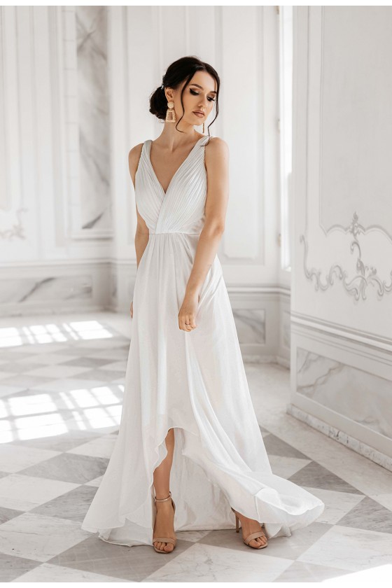 Pôvabné svadobné - popolnočné šaty 30101