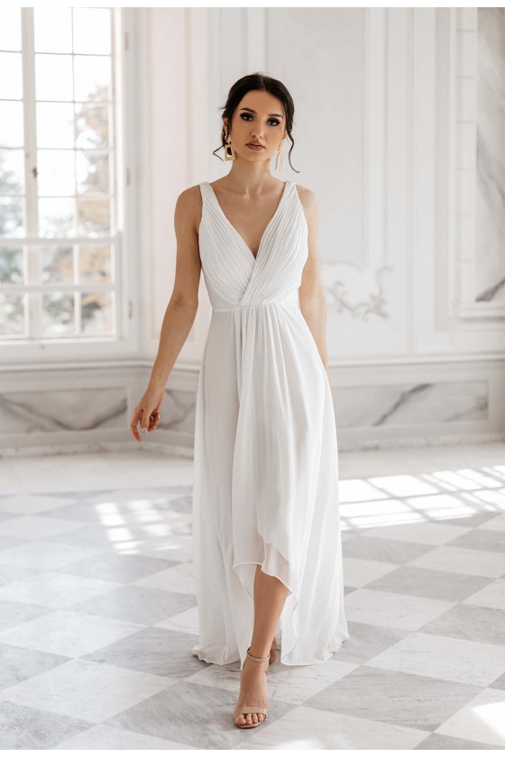 Pôvabné svadobné - popolnočné šaty 30101