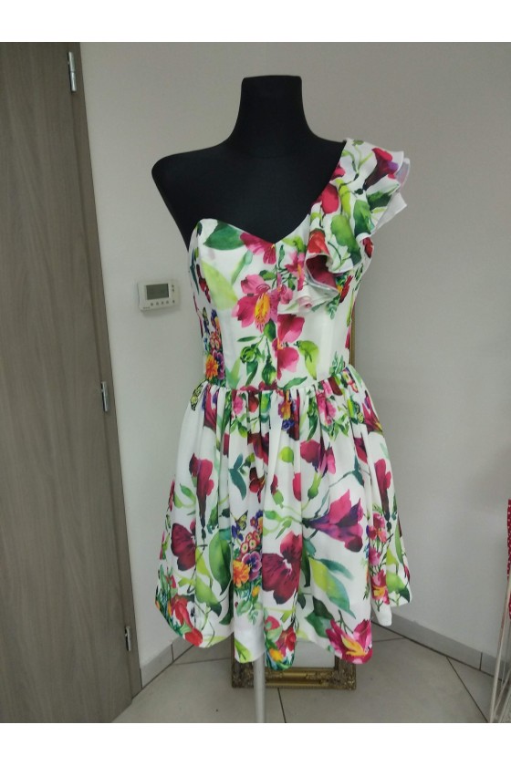 Elegantné šaty s kvetinovým vzorom 2943