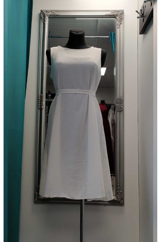 Krátke dámske biele šaty 30203