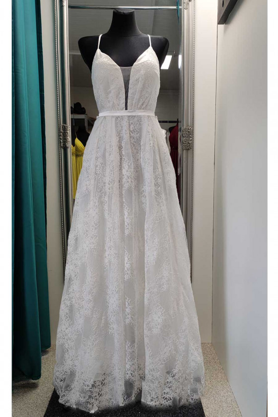 Čipkované svadobné šaty 30108