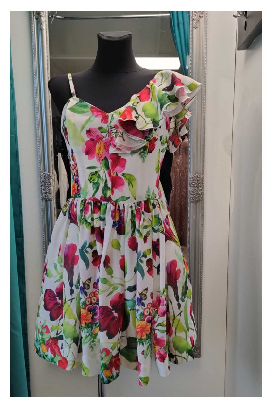 Elegantné šaty s kvetinovým vzorom 2943