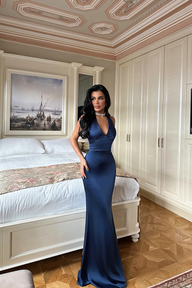 Tmavomodré spoločenské šaty Royal Blue