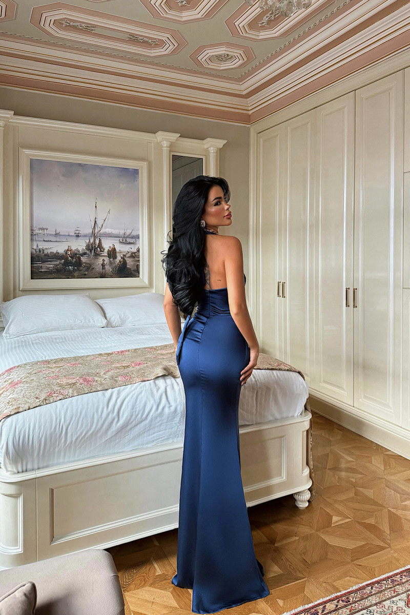 Tmavomodré spoločenské šaty Royal Blue